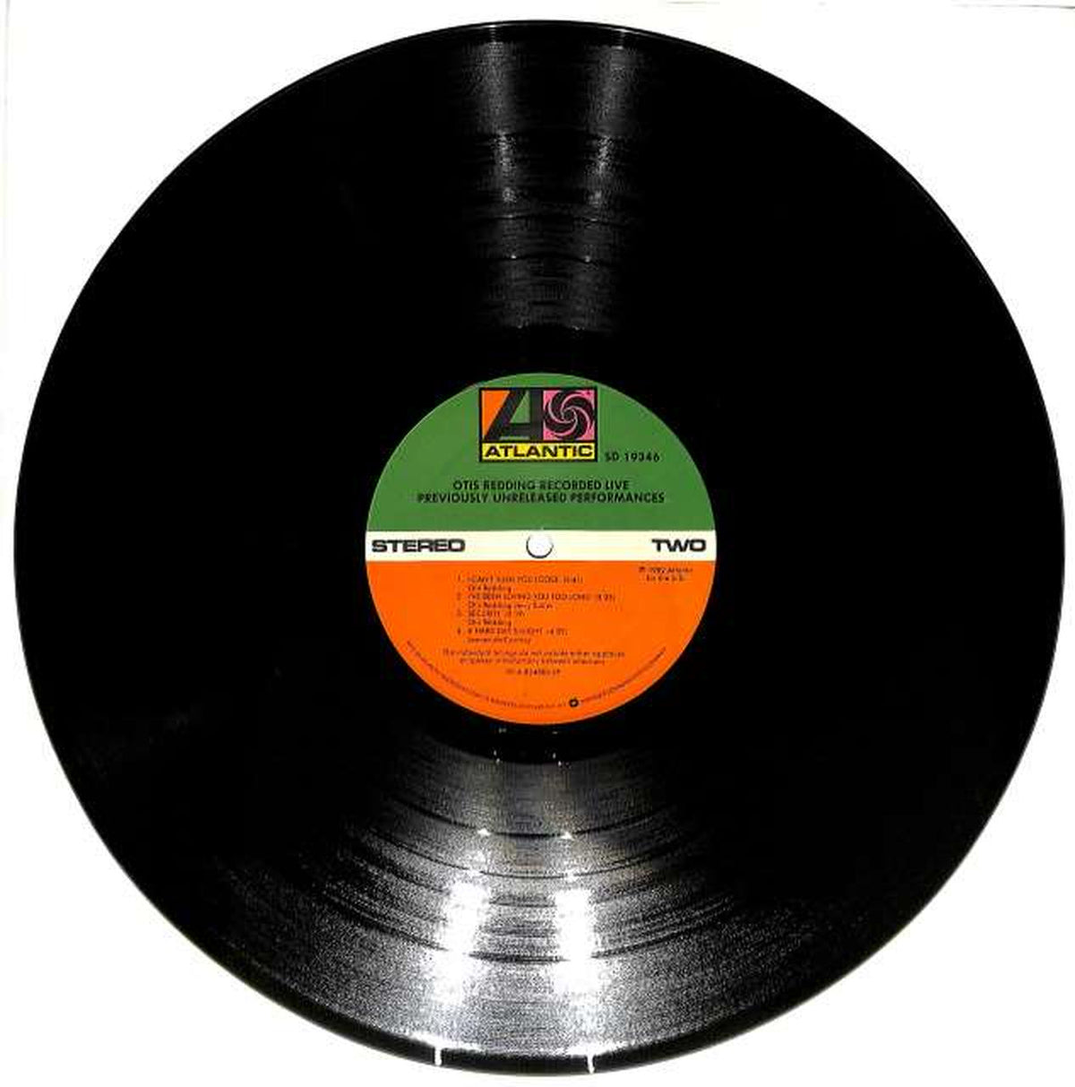 ATLANTIC Otis Redding "RECORDED LIVE" SD19346