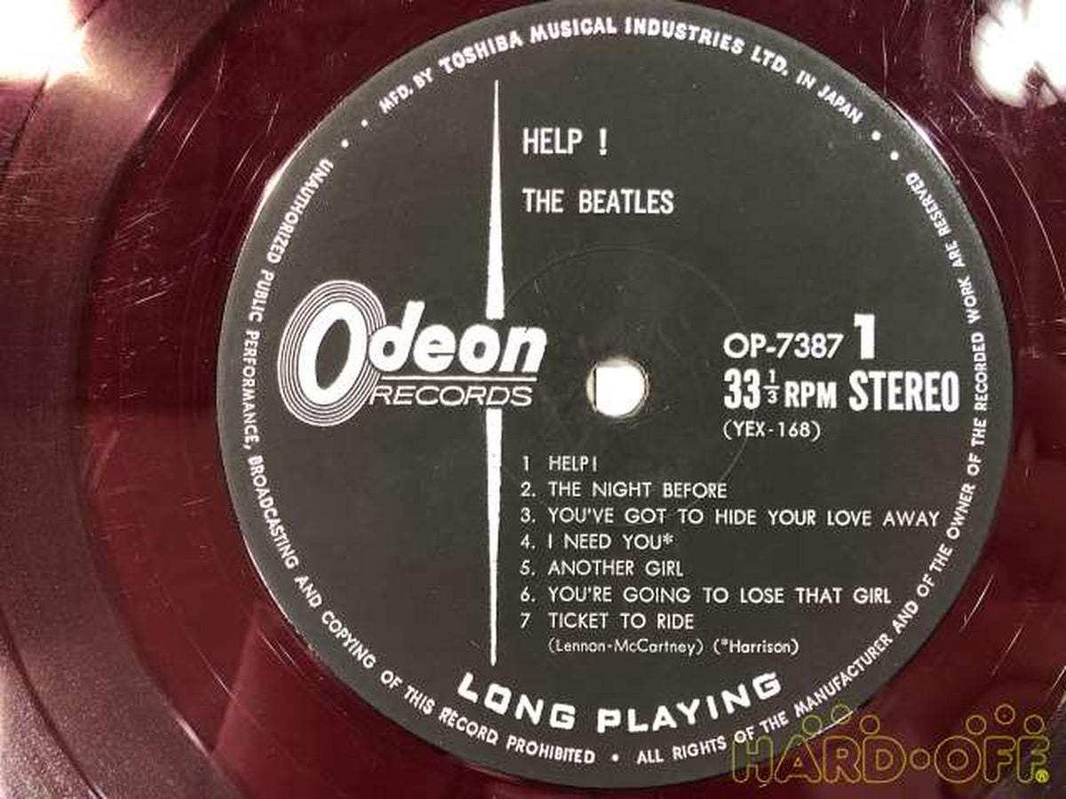 － [With Light Blue Obi] Red Disc THE BEATLES / HELP OP-7387