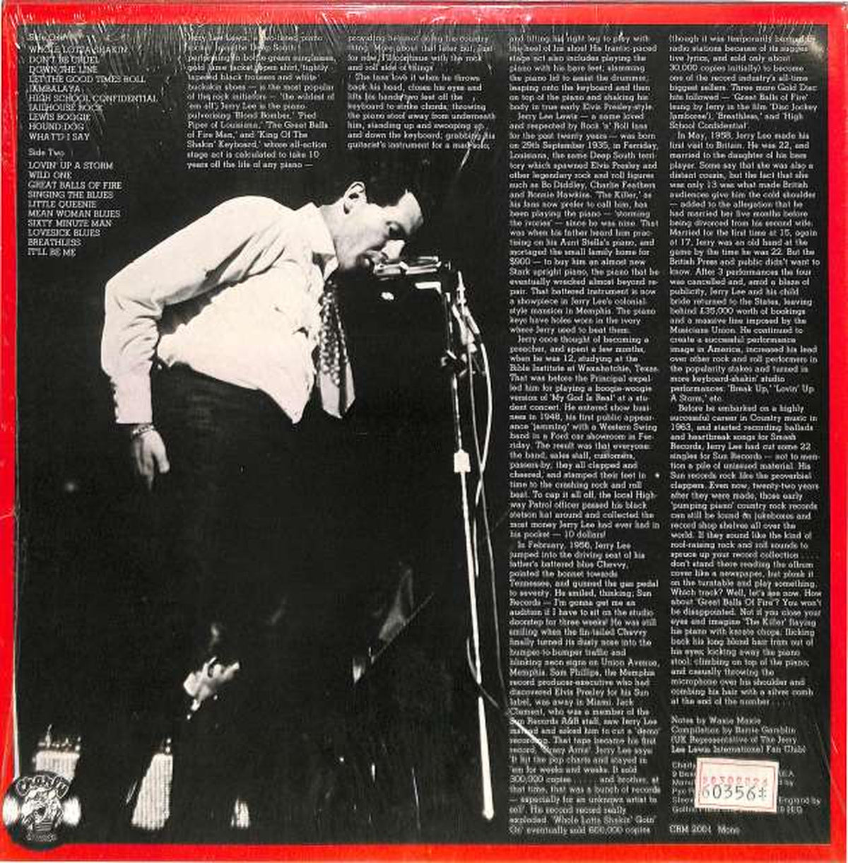 CHARIY Jerry Lee Lewis "20ORIGINAL ROCK'N' CRM2001 (imported)