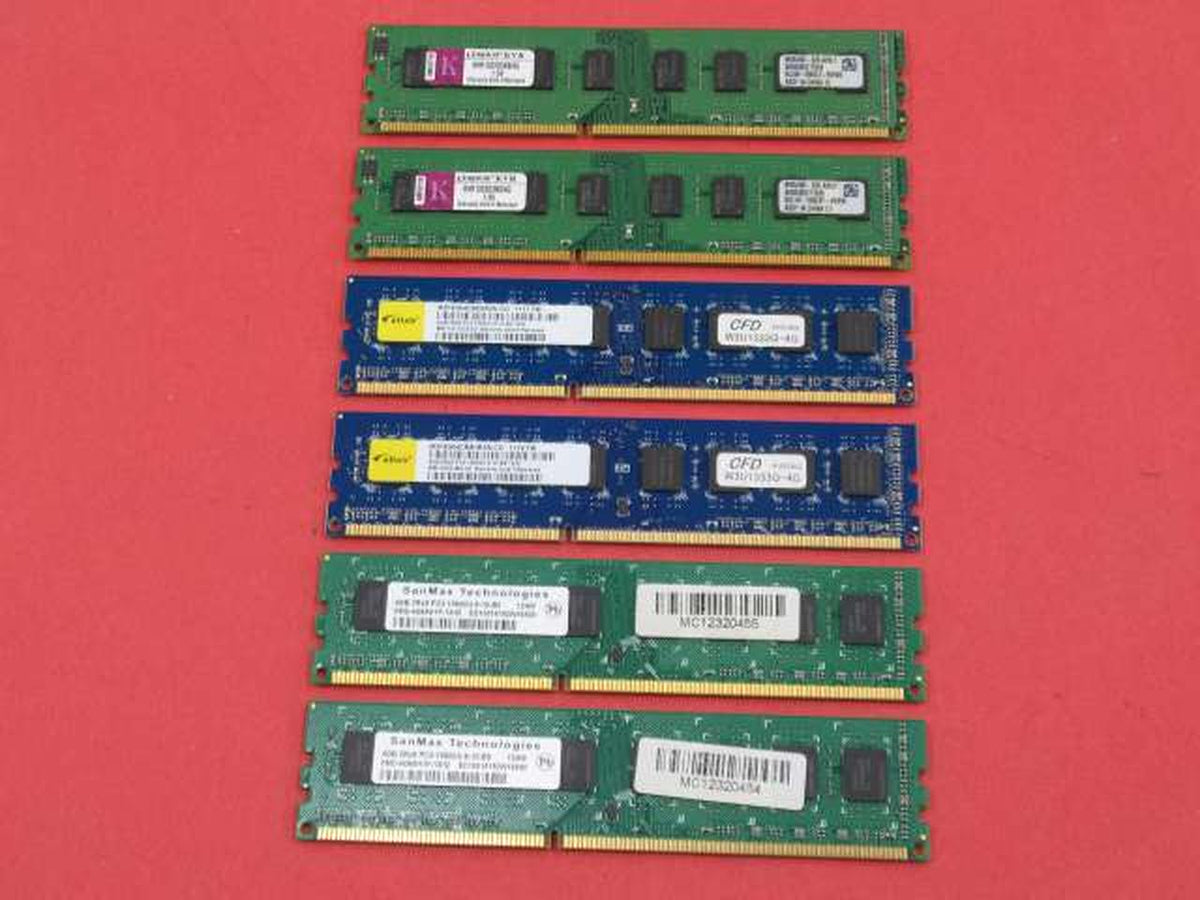 KINGSTON/ELIXIR/SANMAX [For Desktop PCs] PC3 (DDR3) Memory 6-Piece Set [For Desktop PCs] PC3 (DDR3) Memory 6-Piece Set