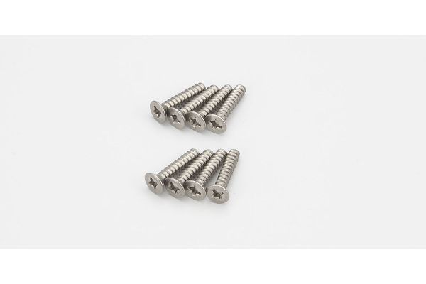 Kyosho 1-S33015TPT TP Flat Head Screw(Titanium/M3x15/8pcs) - BanzaiHobby