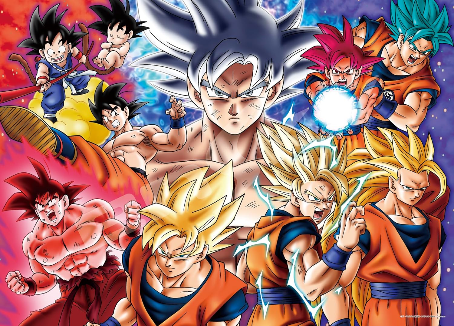 Ensky 500-330 The ultimate warrior! The trajectory of evolution!! - Dragon Ball (Puzzle, 500 Pieces, 38 x 53 cm)