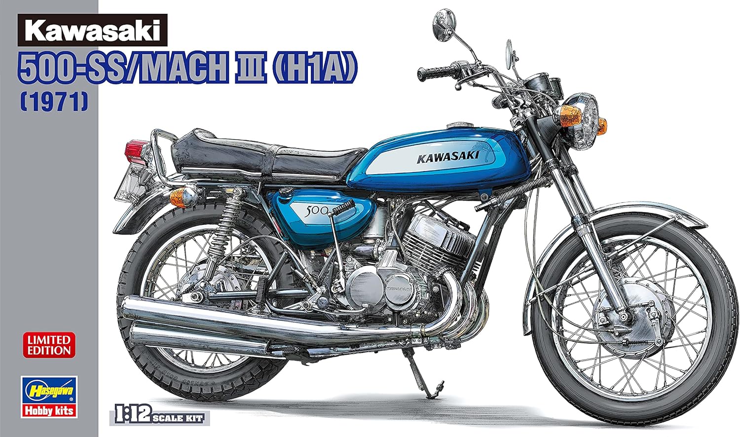 Hasegawa 21735 1/12 Kawasaki 500-SS/MACHIII (H1A) - BanzaiHobby