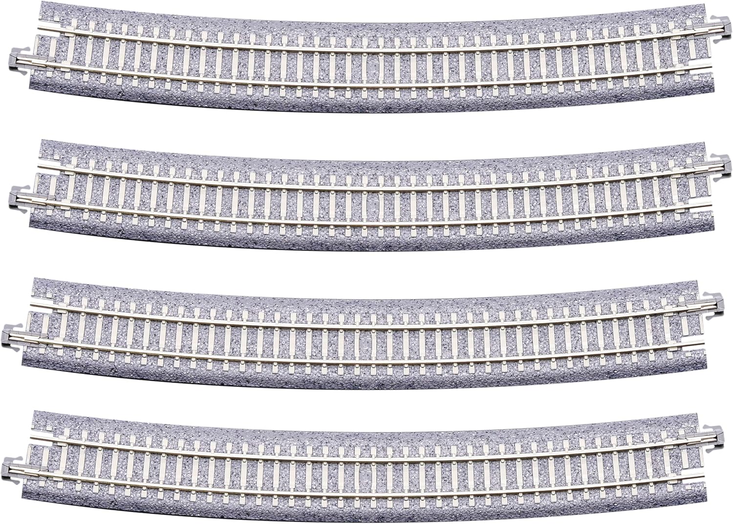 KATO 20-152 N Gauge PC Curved Track R718-15 degree angle (4 pieces)