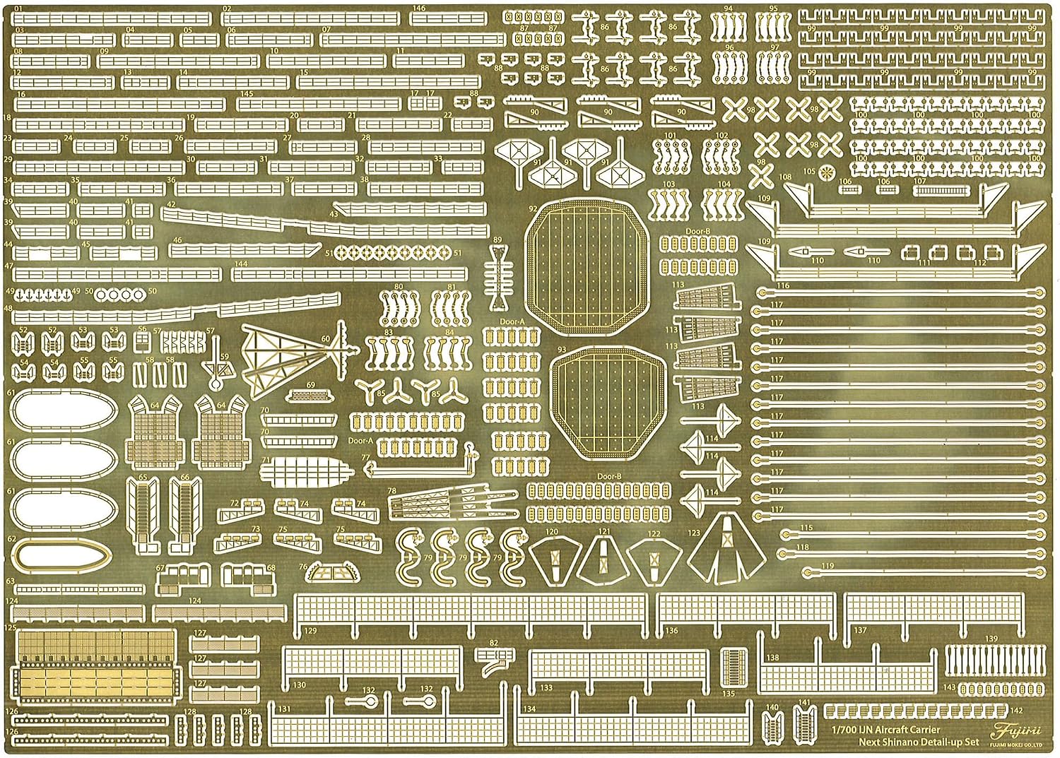 Fujimi WN-6EX-1 1/700 Wave Series (Snap Type) No.6 IJN Aircraft Carrier Shinano 1944 Special Edition (with Photo-Etched Parts)