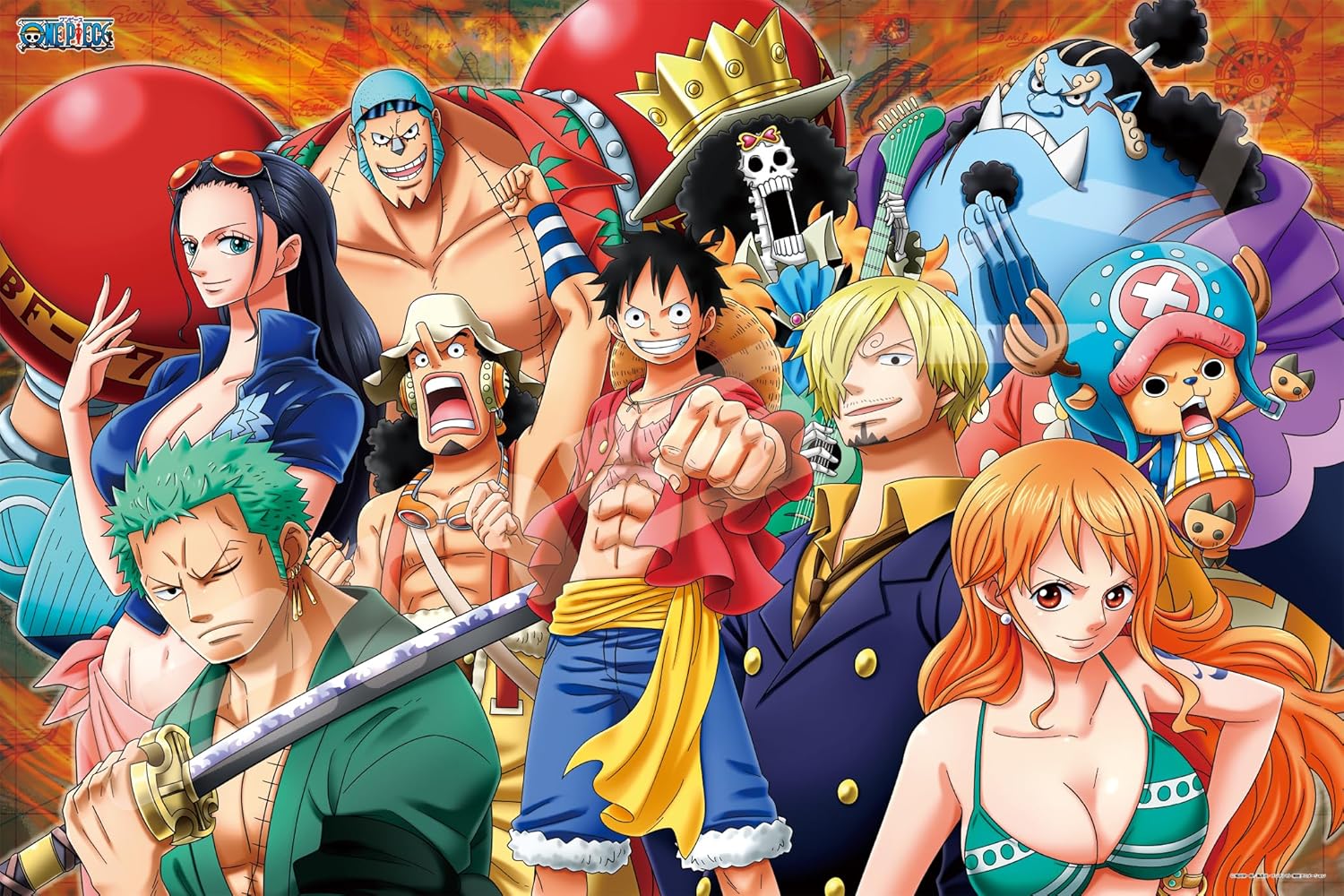 Ensky 1000-587 Straw Hat Pirates - One Piece (Puzzle, 1000 Pieces, 50 x 75 cm)