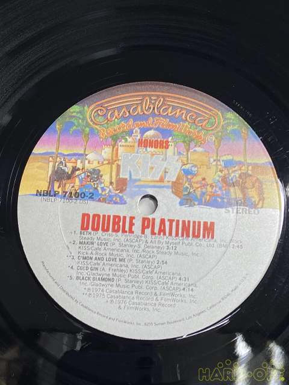 - LP Record KISS DOUBLE PLATINUM