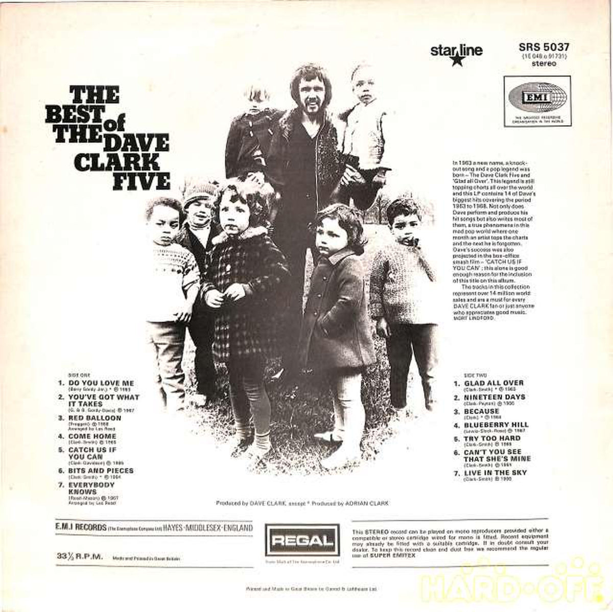EMI (Input: English) Dave Clark Five "Best" SRS-5037
