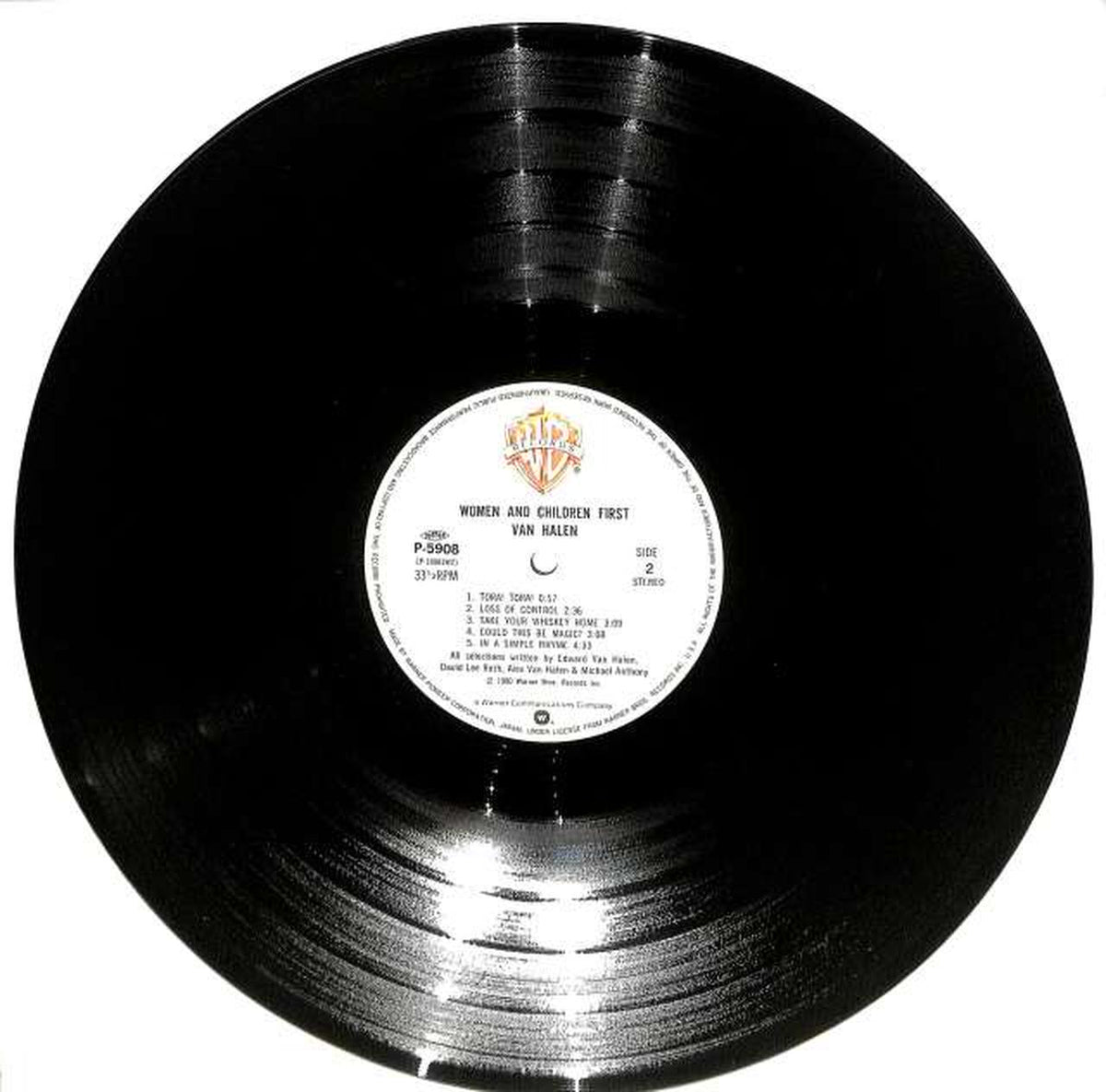 Warner Pioneer Van Halen "The Dark Code" P-5908