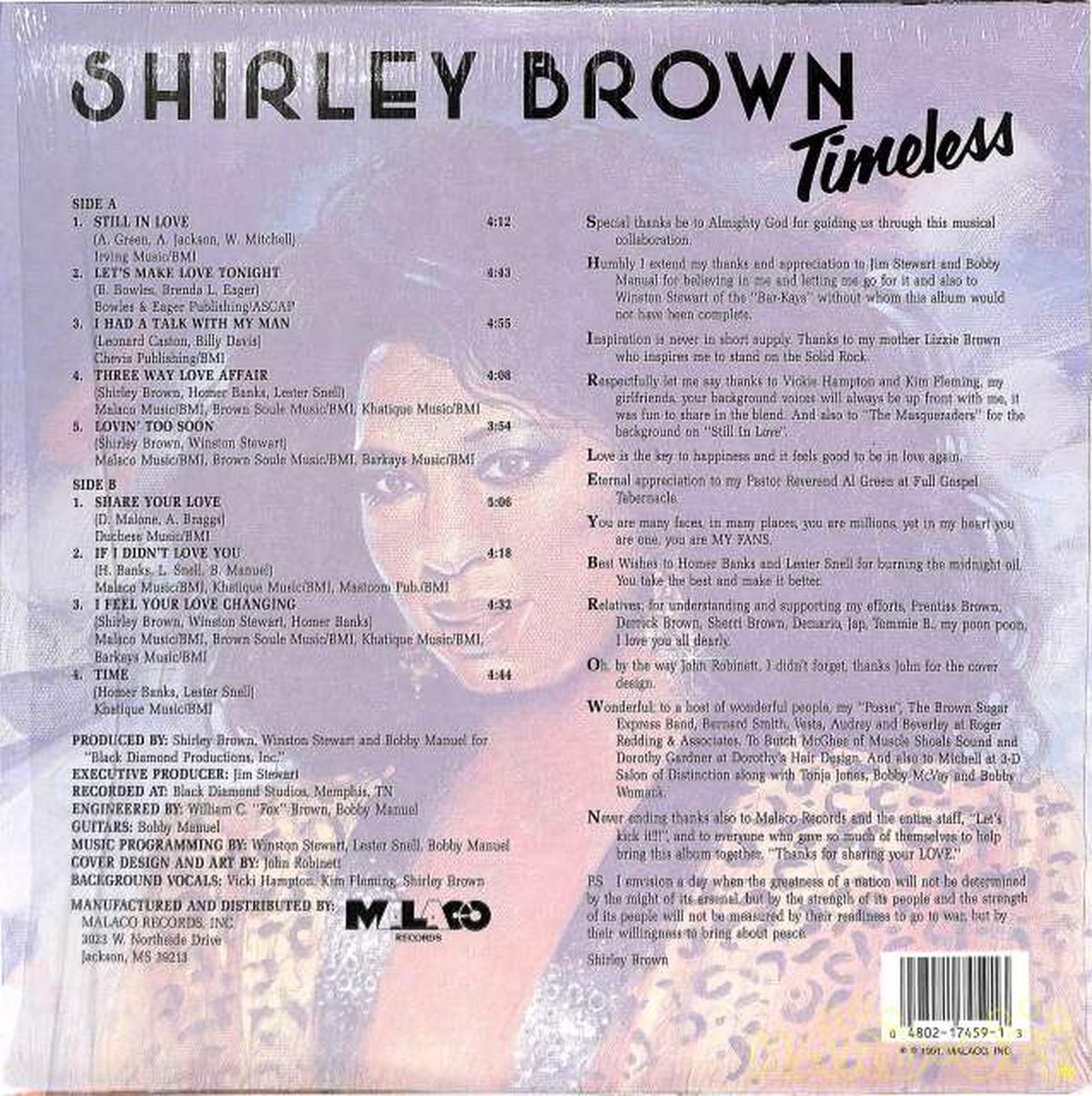 MALACO Shari Brown "TIMELESS" MAL7459 (Export)