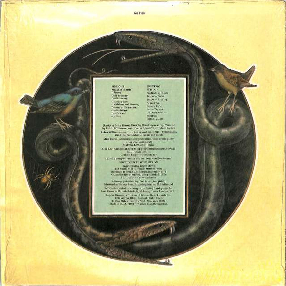 Warner Bros. (Import, USA) Incredible String Band "Hard Rope & Silke MS-2198"