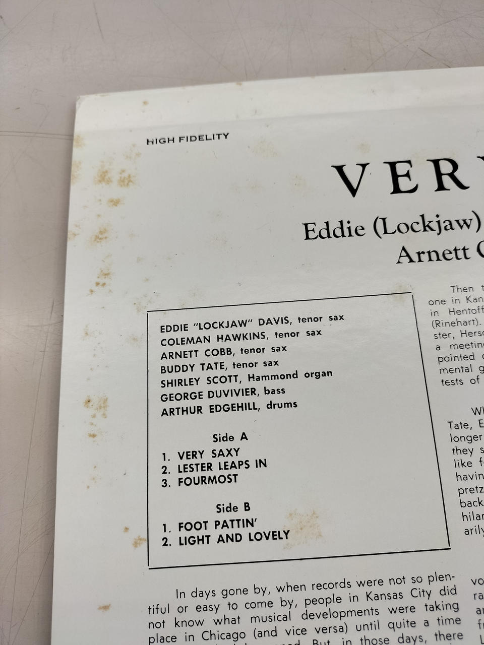 VICTOR Record VERY SAXY