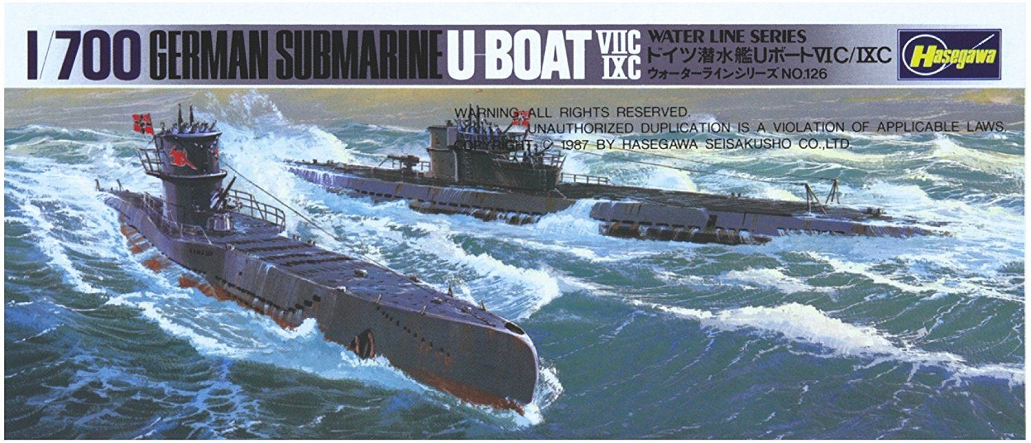 Hasegawa German Submarine U Boat 7C/9C - BanzaiHobby