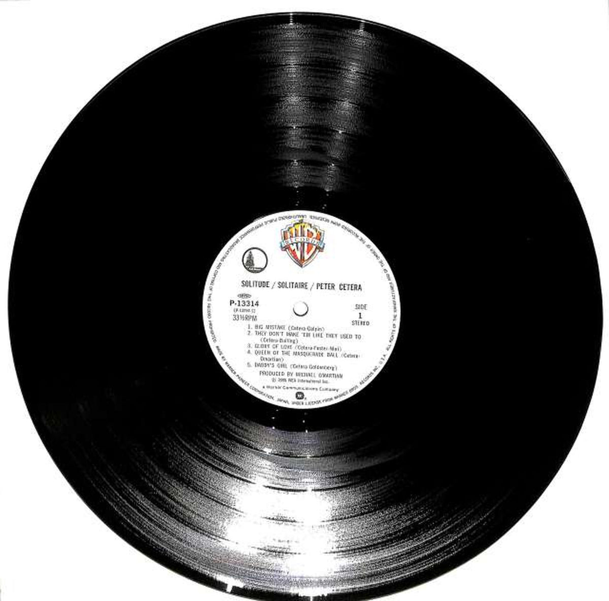 Warner Pioneer Peter Cetera "Solitude ~ Solitaire" P-13314