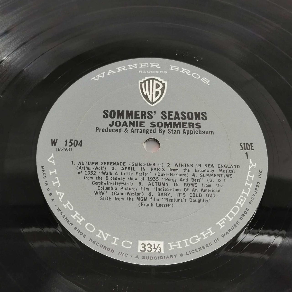 WARNER BROS JOANIE SOMMERS W1504
