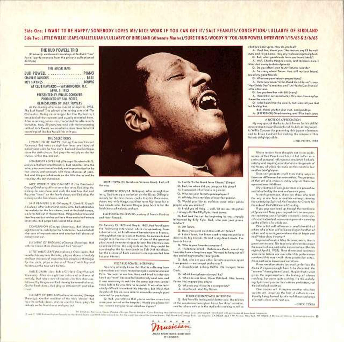 ELEKTRA Bud Powell "INNER FIRES" E1-60030