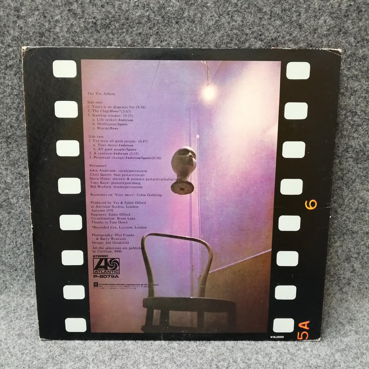 Warner Pioneer Yes "Third Album" P-8079A