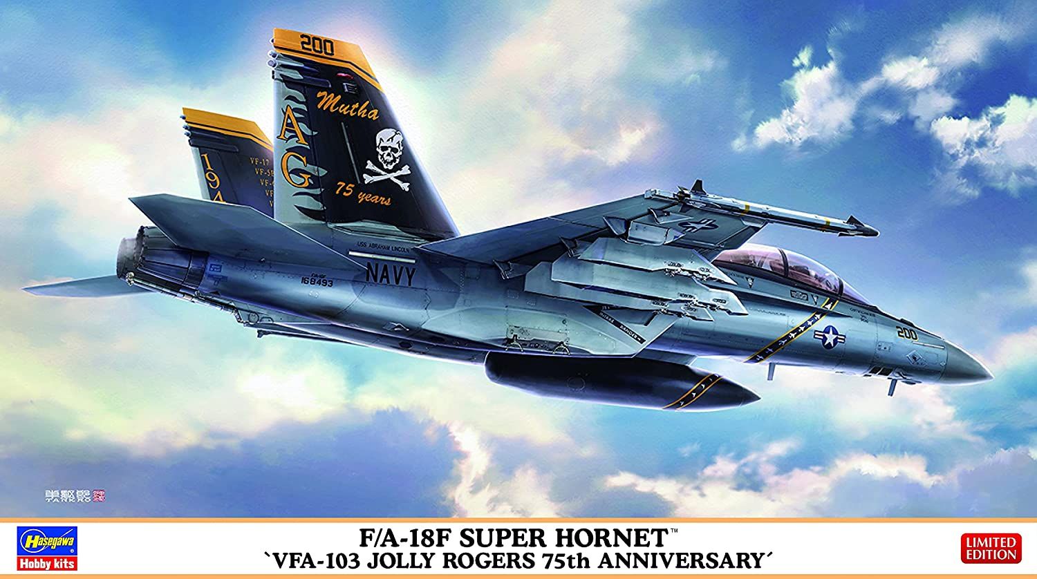 Hasegawa F/A-18F Super Hornet `VFA-103 Jolly Rogers 75th Anniversary` - BanzaiHobby
