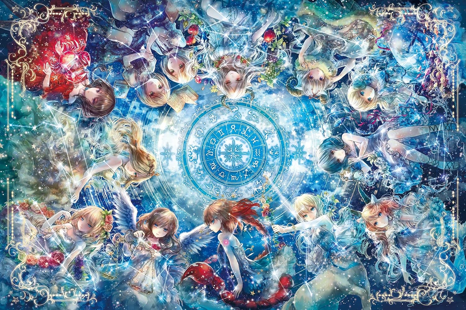 Epoch １２－０４２ Oni Neko 12 Constellations Story Puzzle - BanzaiHobby