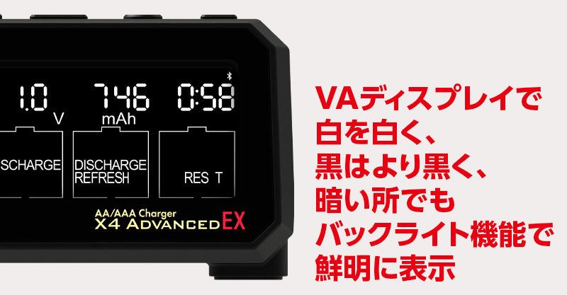 Banzai Hobby - Hitec 44308-B AA/AAA Charger X4 Advanced EX