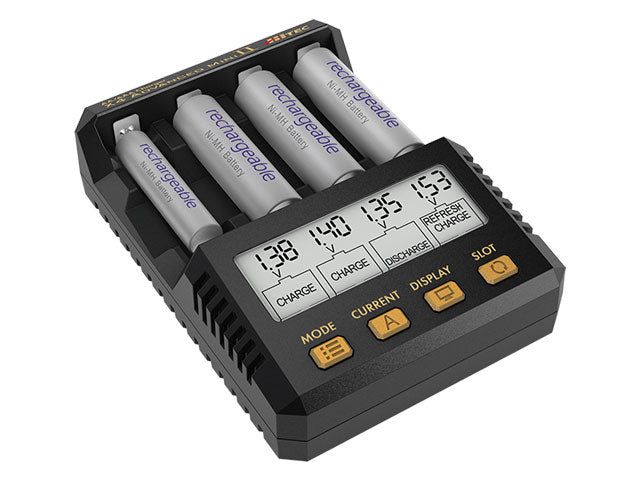 HiTec 44340 AA/AAA Charger X4 Advanced Mini II 50th Anniversary Limited Edition - BanzaiHobby