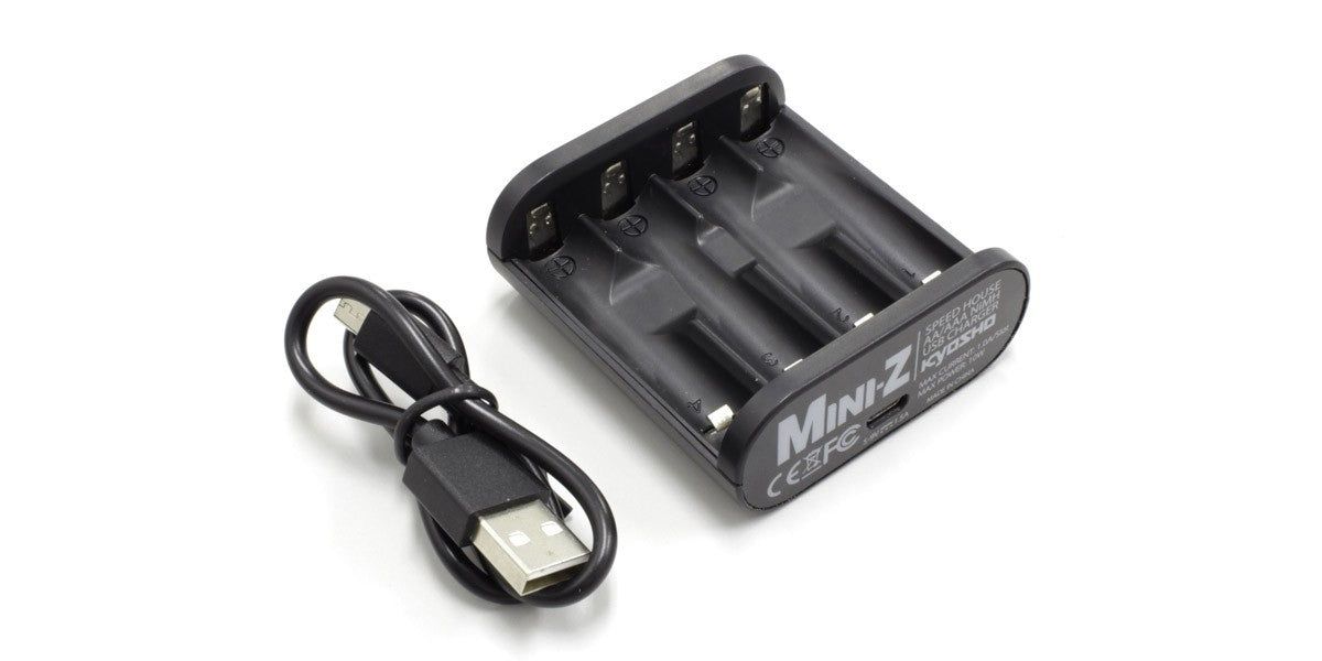 Kyosho 71999 SPEED HOUSE AA/AAA NiMH USB Charger - BanzaiHobby