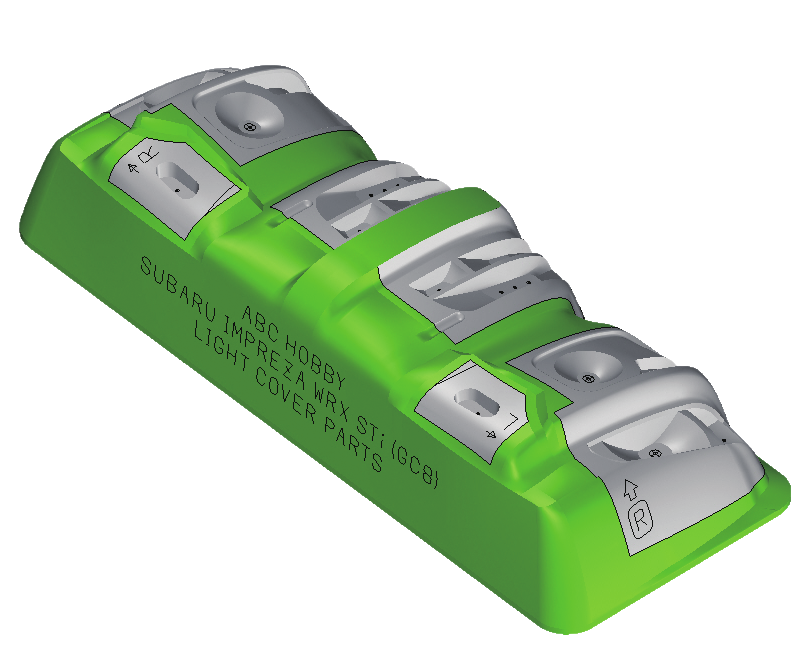 (PO DEC 2025) ABC Hobby 66750 Light Covers for Subaru Impreza (GC8)