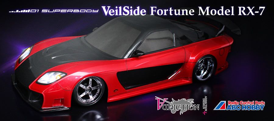 ABC Hobby 40106 VeilSide Fortune Model RX-7 with D3 CS Drift Chassis Kit - BanzaiHobby