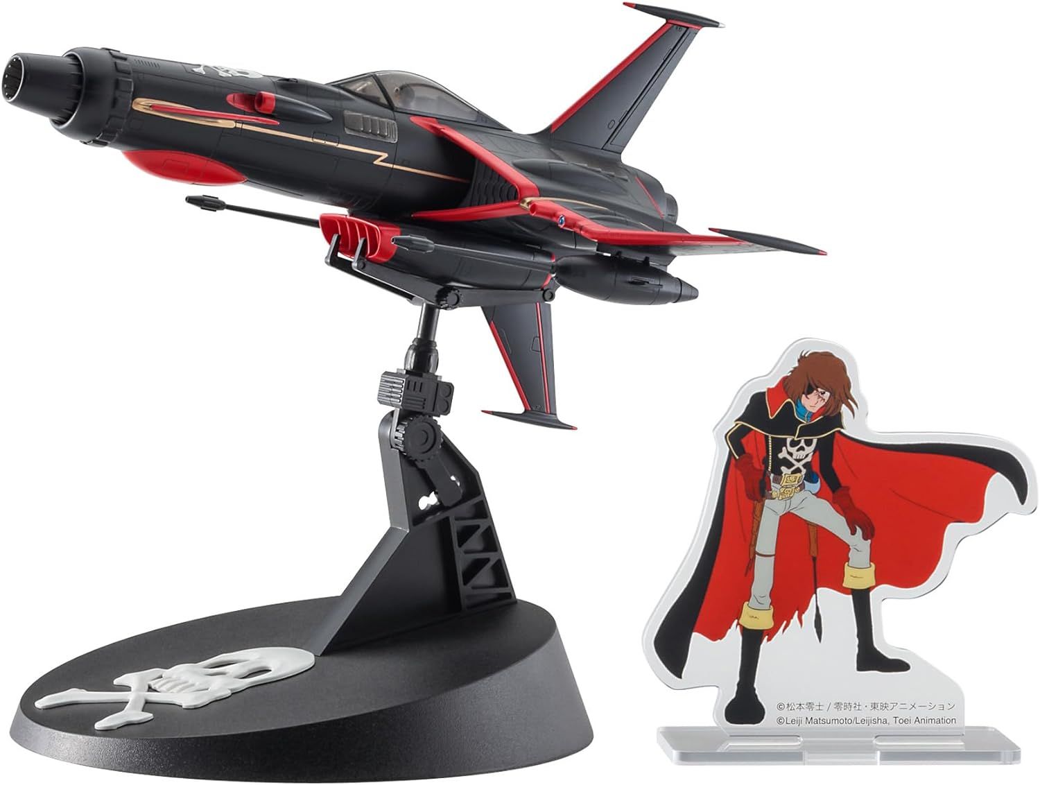 Hasegawa 64807 Creator Works Series Space Pirate Captain Harlock Space Wolf SW-190 Harlock Custom w/Acrylic Stand - BanzaiHobby