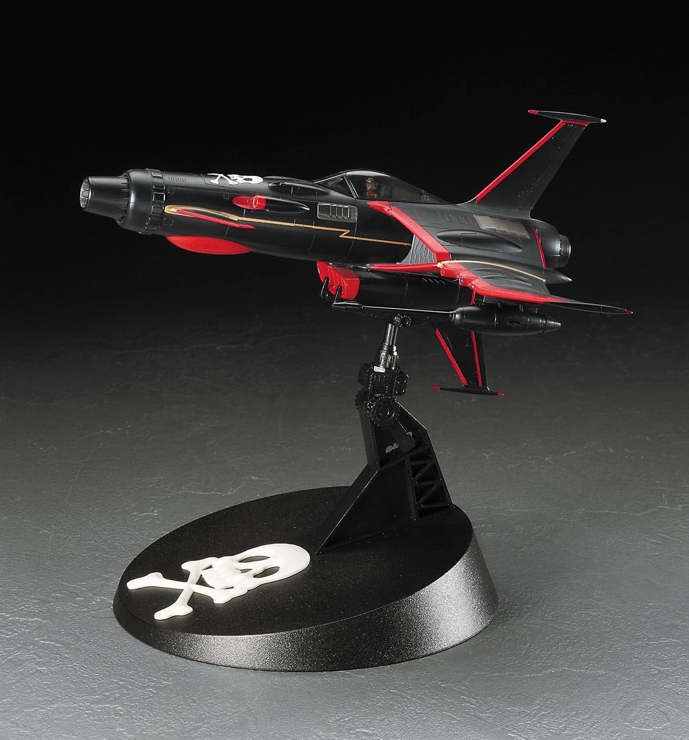 Hasegawa 64807 Creator Works Series Space Pirate Captain Harlock Space Wolf SW-190 Harlock Custom w/Acrylic Stand - BanzaiHobby