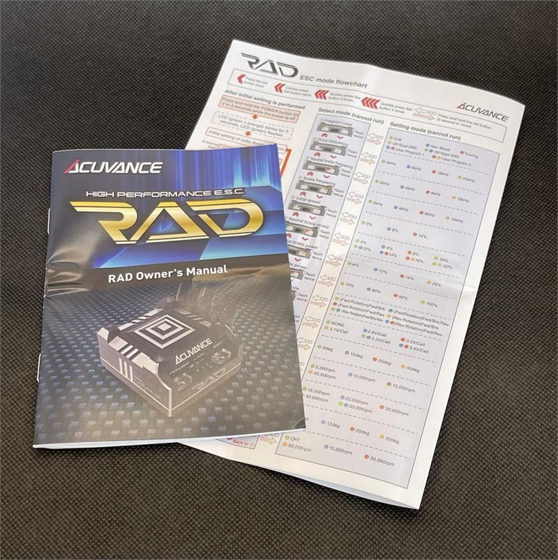 Acuvance (Keyence) High-end Brushless ESC RAD Black - BanzaiHobby