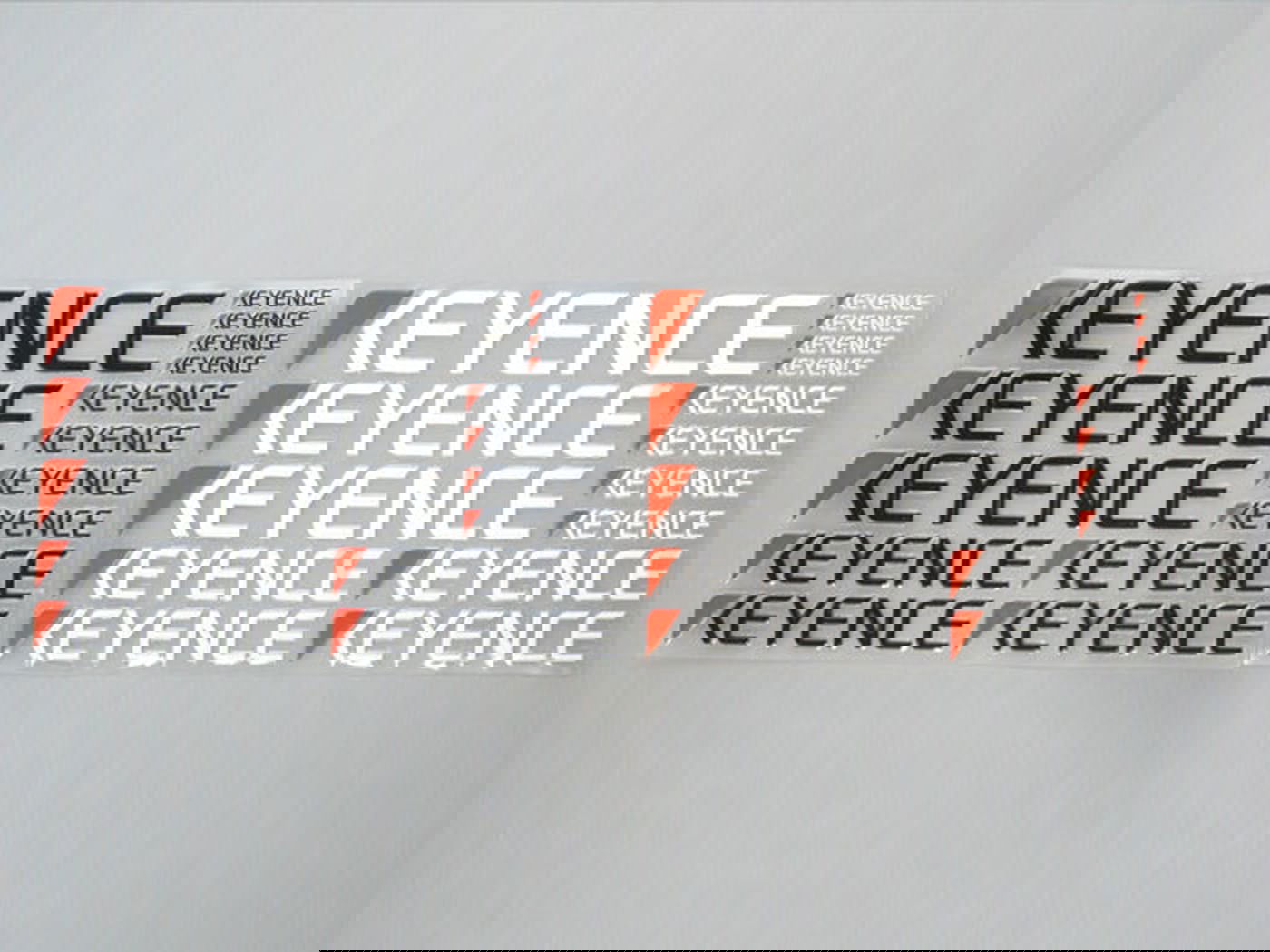 Acuvance (Keyence) OP-87212 KEYENCE Logo 3D Decal Stickers (White) - BanzaiHobby