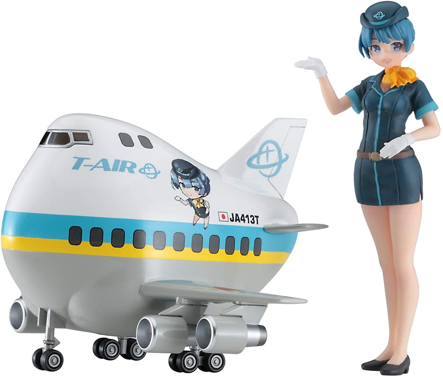 Hasegawa Egg Girls Collection No.12 `Sara Mayuki(CA) w/Air Liner` - BanzaiHobby