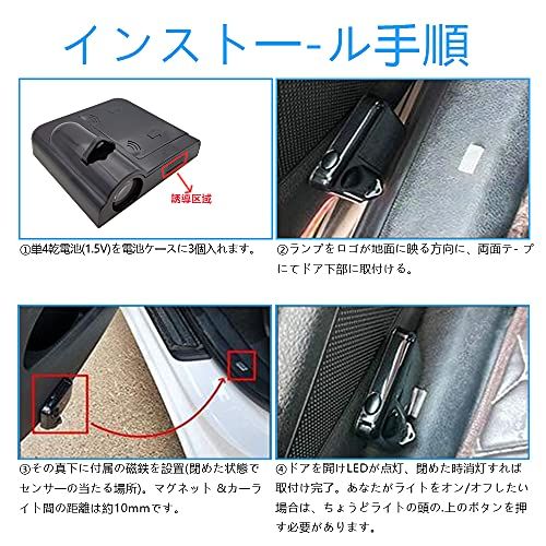複数個口用❸ Akarin tveggja hluta alhliða Honda þráðlaust bílmerki ljós með LED
