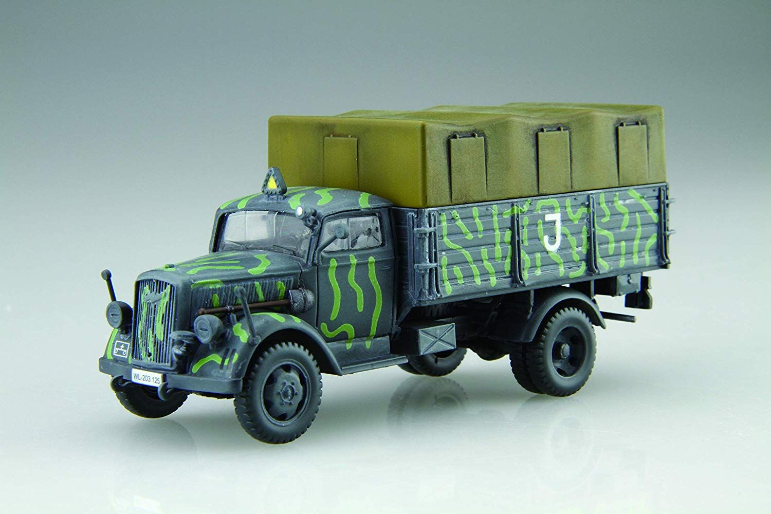 Fujimi German 3ton Truck (Camouflaged/Medical Van/Antiaircraft Ring Mou - BanzaiHobby