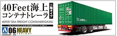Aoshima 40 Feet Maritime Container Trailer (Two-axis Type) - BanzaiHobby
