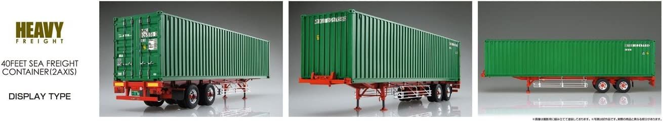 Aoshima 40 Feet Maritime Container Trailer (Two-axis Type) - BanzaiHobby