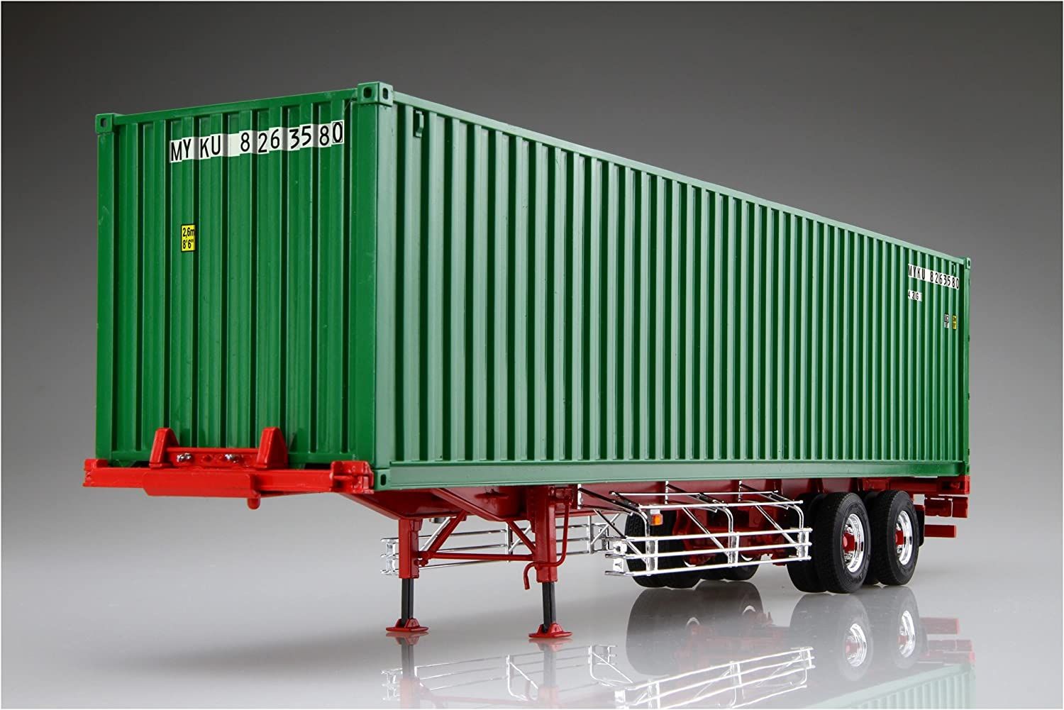 Aoshima 40 Feet Maritime Container Trailer (Two-axis Type) - BanzaiHobby