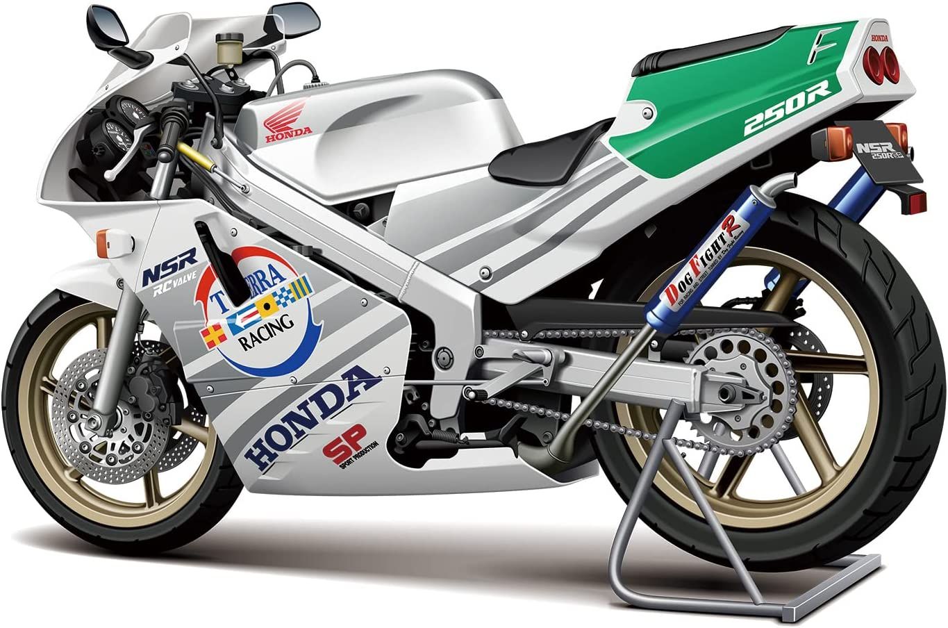 Aoshima Honda MC18 NSR250R SP Custom `89 - BanzaiHobby