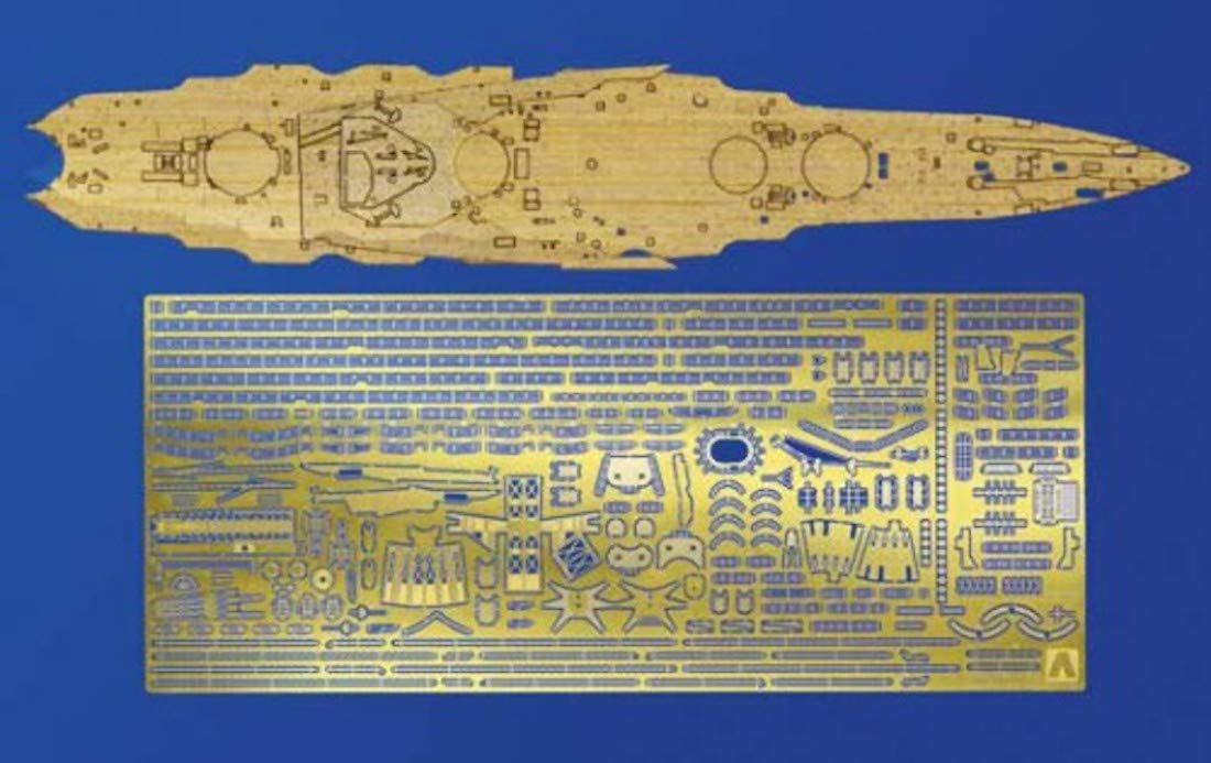 Aoshima IJN Battleship Yamashiro 1944 Retake Deck Sheet & Photo-Etched P - BanzaiHobby