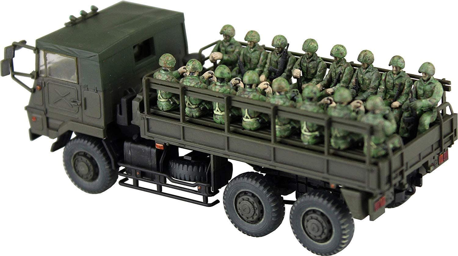 Aoshima JGSDF 73 Type Large Truck 3t Half (20 Figures Set) - BanzaiHobby