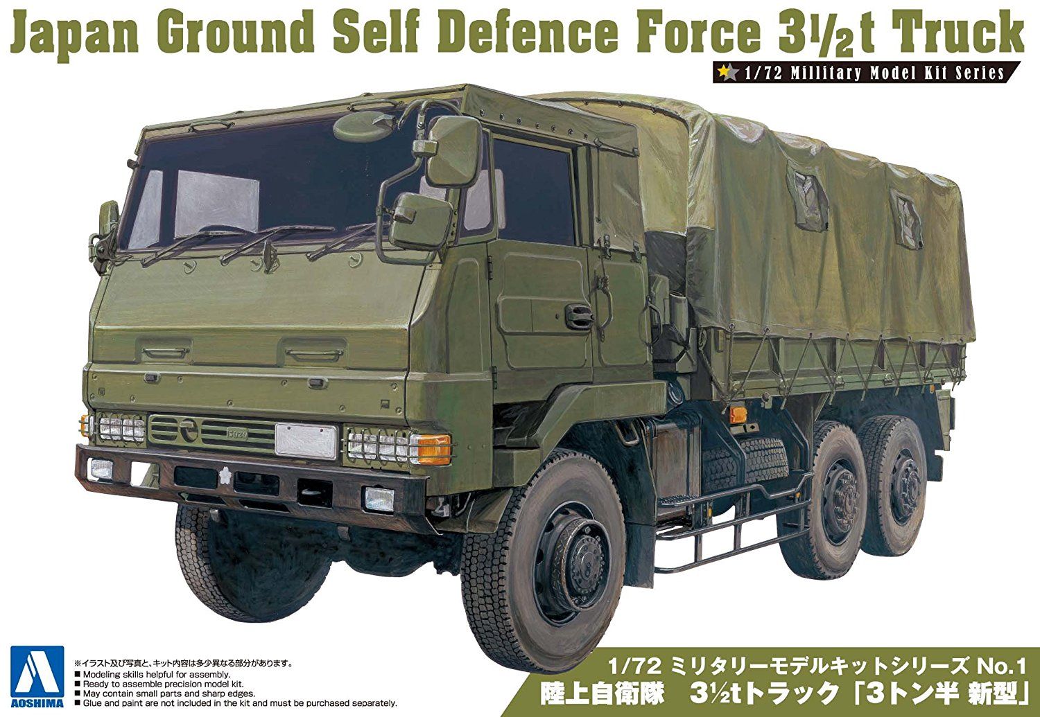 Aoshima Japan Ground Defence Force 3.5T Truck - BanzaiHobby