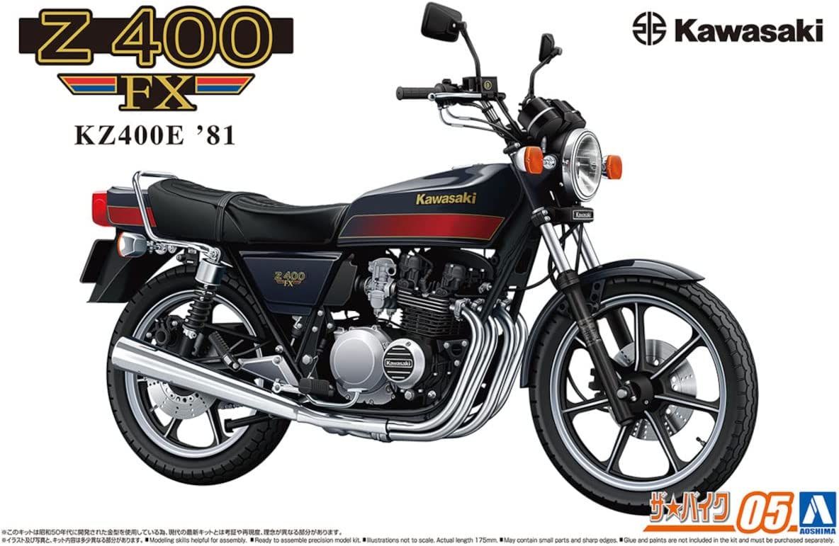 Aoshima Kawasaki KZ400E Z400FX `81 - BanzaiHobby