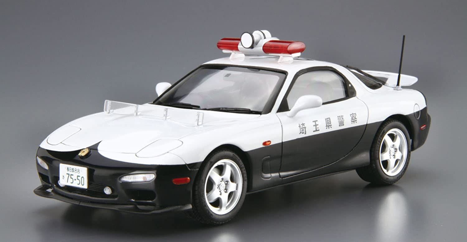 Aoshima Mazda FD3S RX-7 IV Police Car `98 - BanzaiHobby