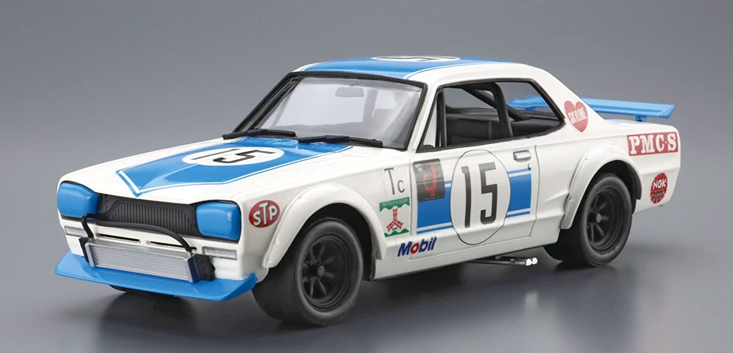 Aoshima Mourning Kunimitsu Takahashi Hakosuka GT-R Glorious 50 Wins - BanzaiHobby