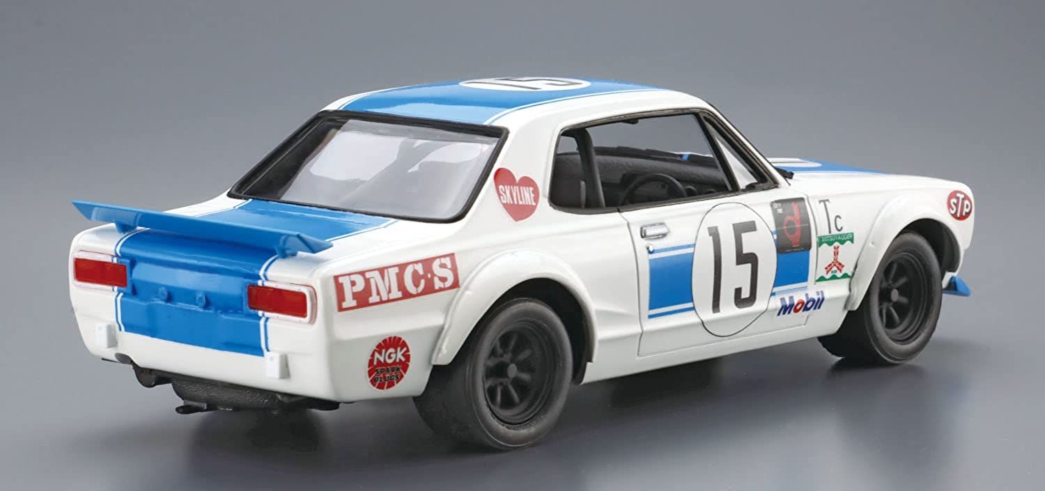 Aoshima Mourning Kunimitsu Takahashi Hakosuka GT-R Glorious 50 Wins - BanzaiHobby
