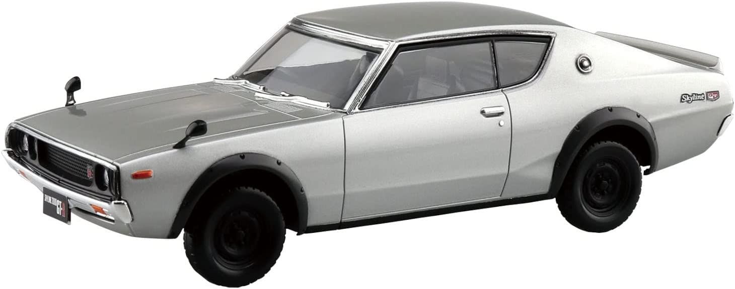 Aoshima Nissan C110 Skyline GT-R (Silver) - BanzaiHobby