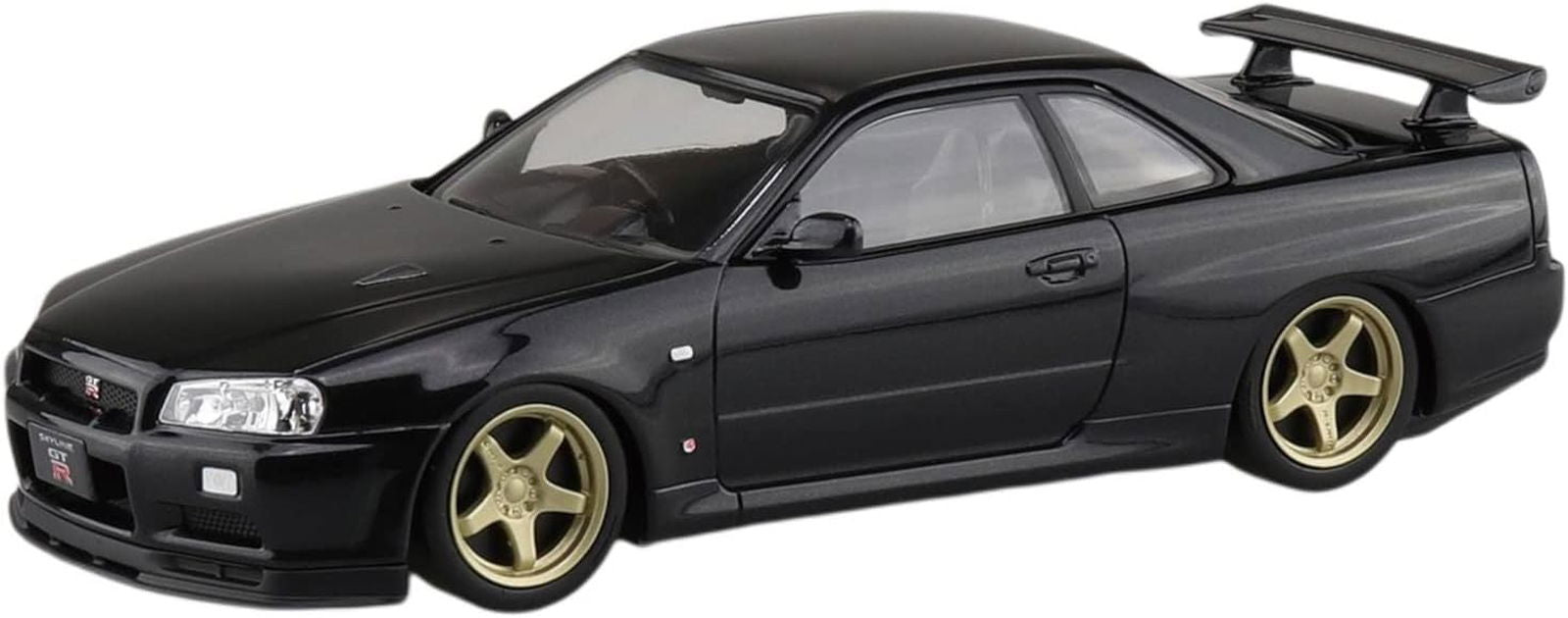 Aoshima Nissan R34 Skyline GT-R Custom Wheels (Black Pearl) - BanzaiHobby