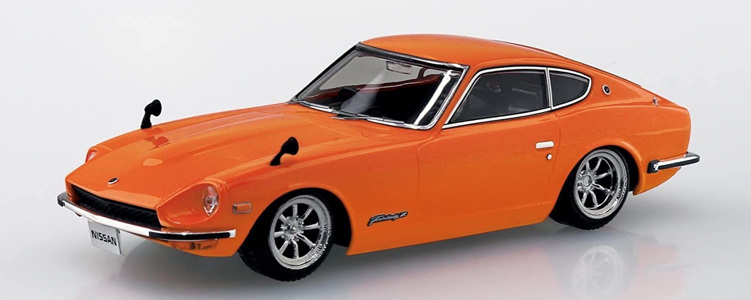 Aoshima Nissan S30 Fairlady Z Custom Wheel (Orange) - BanzaiHobby