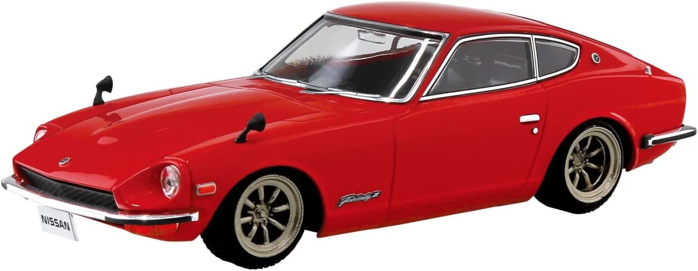 Aoshima Nissan S30 Fairlady Z Custom Wheel (Red) - BanzaiHobby